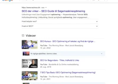 SEO optimering med Video – Brug YouTube på din webshop